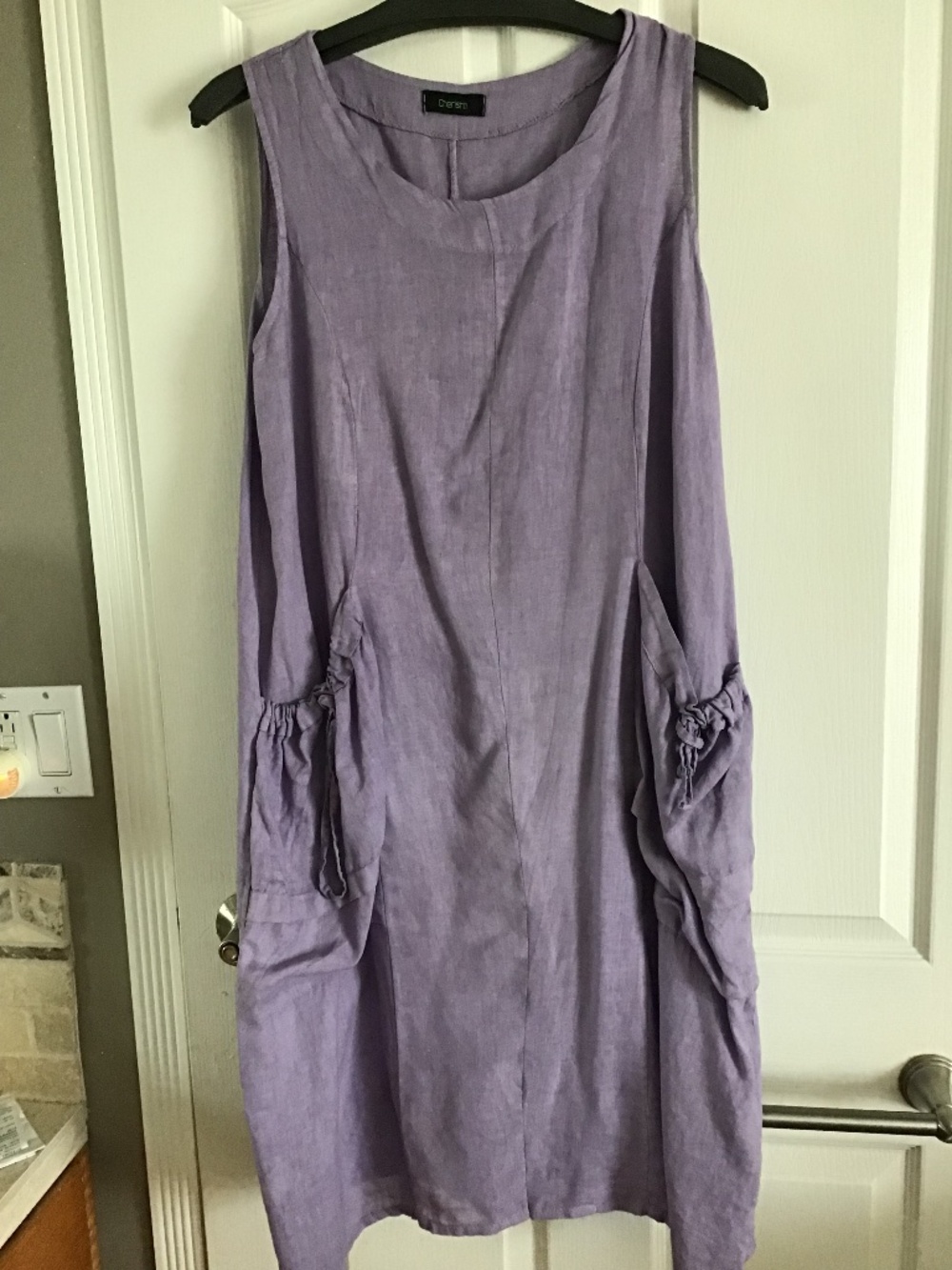 Cherish Mauve Linen Dress